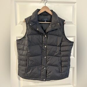 Lands End Down Puffer Vest Black Size 18